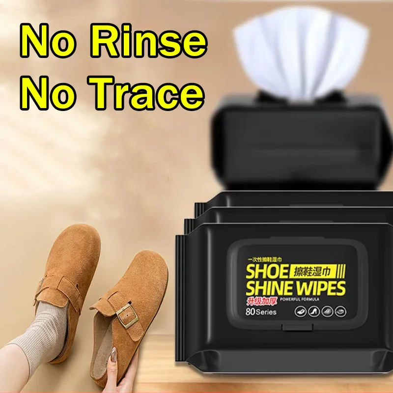 Sneaker Care White - 휴대용 노린스 신발 세척 티슈 일회용