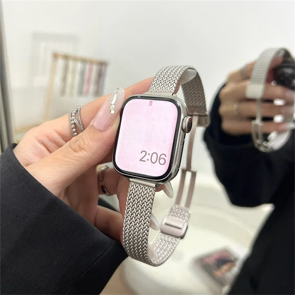 IWatch 9 8 7 SE 6 용 고급 슬림 금속 마 - Sneakers Er 리뷰 및 가격