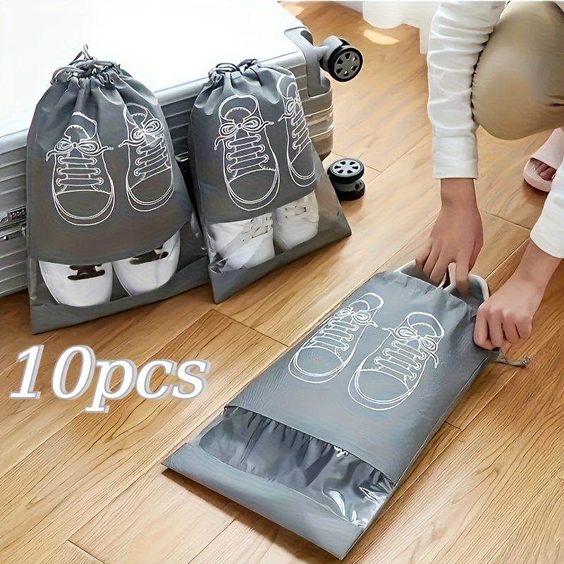 10개 신발 보관 가방, 부직포 방진 여행용 신발 정리 - Shoe Bag Dust 리뷰 및 가격