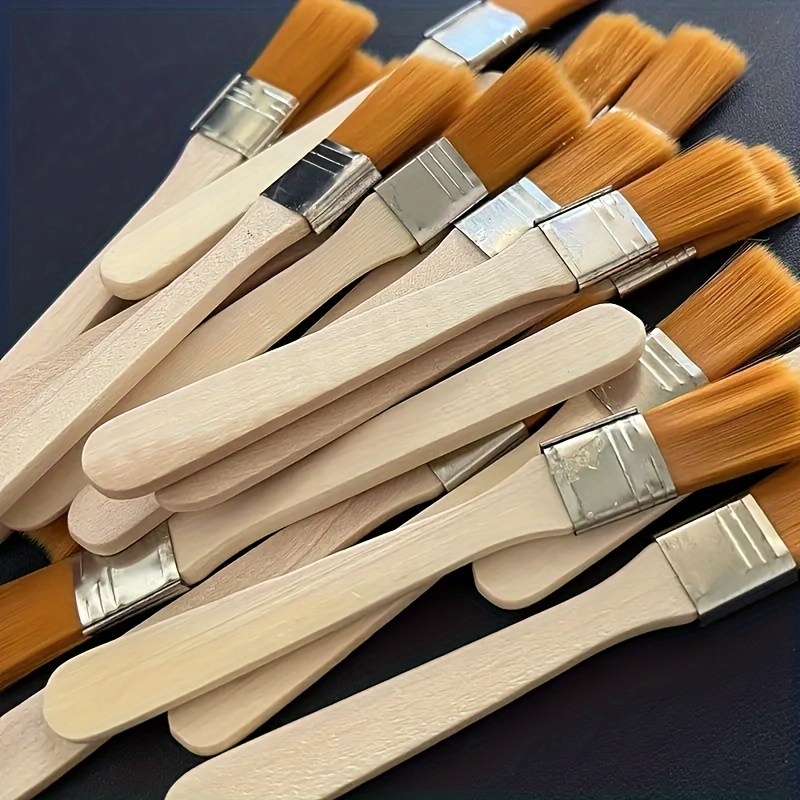 10개 나무 손잡이 나일론 페인트 브러시 (유화, 먼지 - Brush Bristle Set 리뷰 및 가격